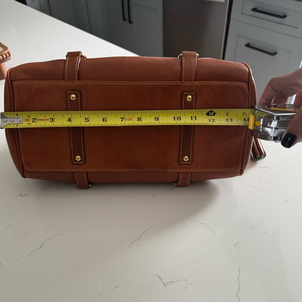 Dooney & Bourke Tan Leather Satchel - Picture 16 of 16